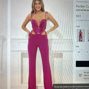 Lucy in the Sky Magenta Jumpsuit